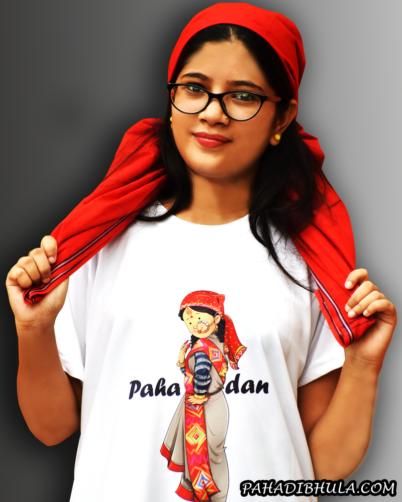 Pahadan  Poly Cotton T-shirt for girls