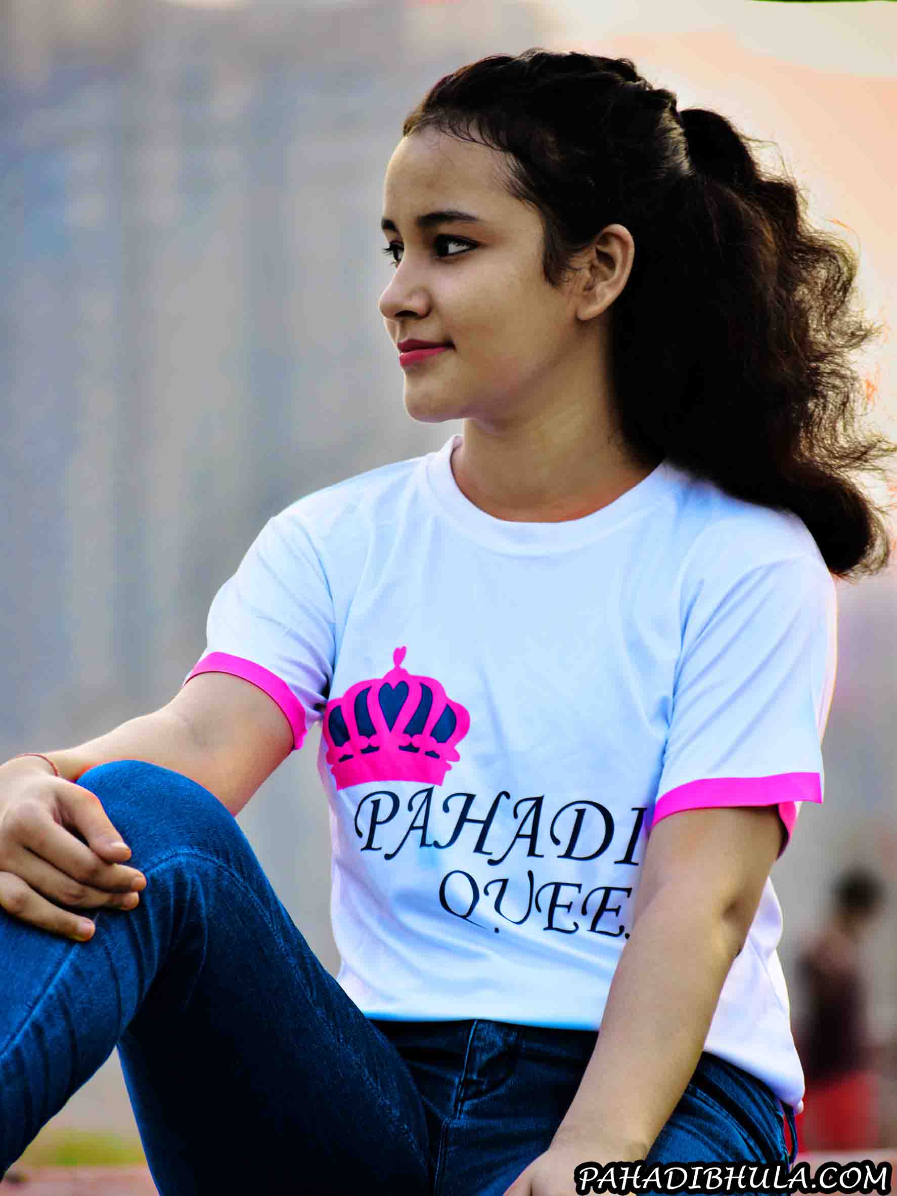 Pahadi Queen Poly Cotton T-shirt Girls