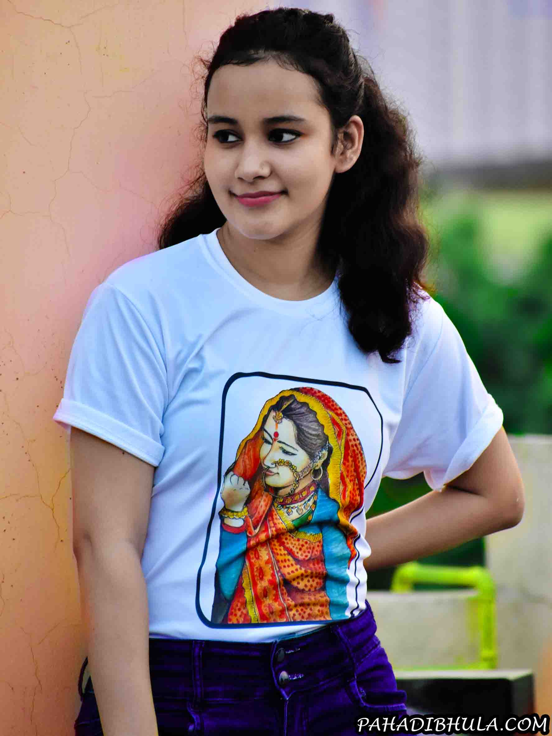 Traditional Pahadi Girls T-shirt